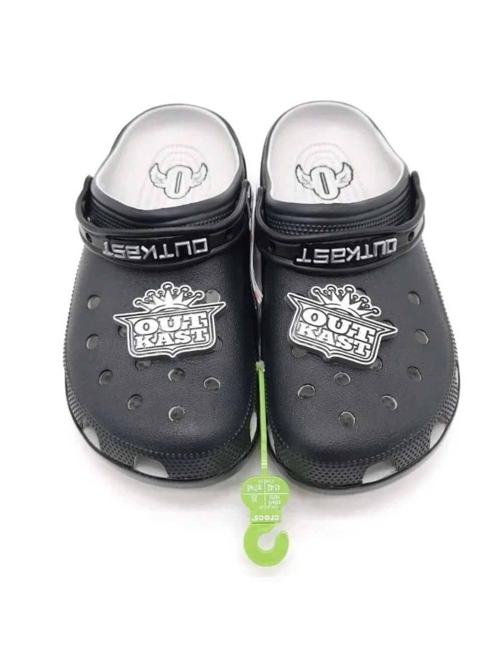 NEW Crocs Black OutKast Classic Clog US Men 11 Black Silver Andre 3000